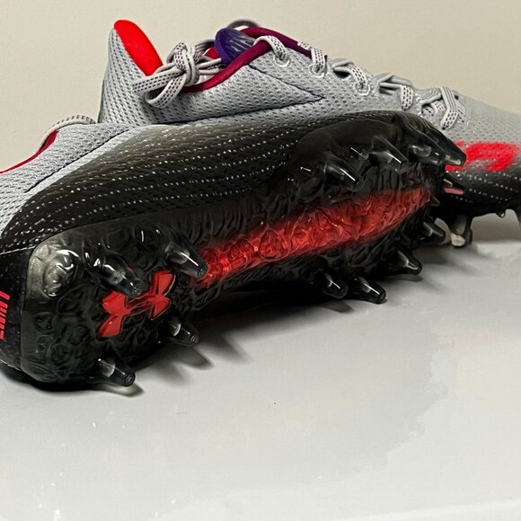 Under Armour Blur Smoke MC Women's Lacrosse Football Cleats, Gray, Size 8 NIB - Picture 6 of 7